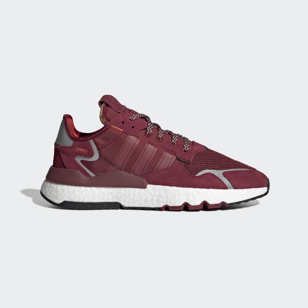 Originals Adidas Nite Jogger Barbati Romania - Visinii/Albi EE5870